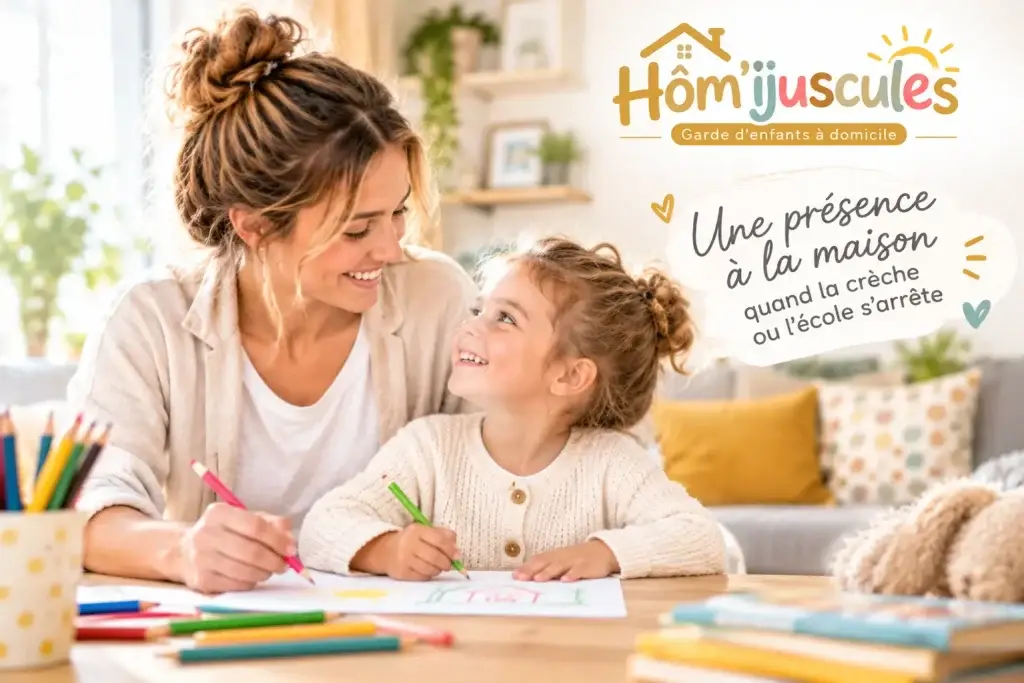 Garde d'enfant à la maison à Valenciennes Hom'ijuscules - une présence quand la crèche ou l'école s'arrête