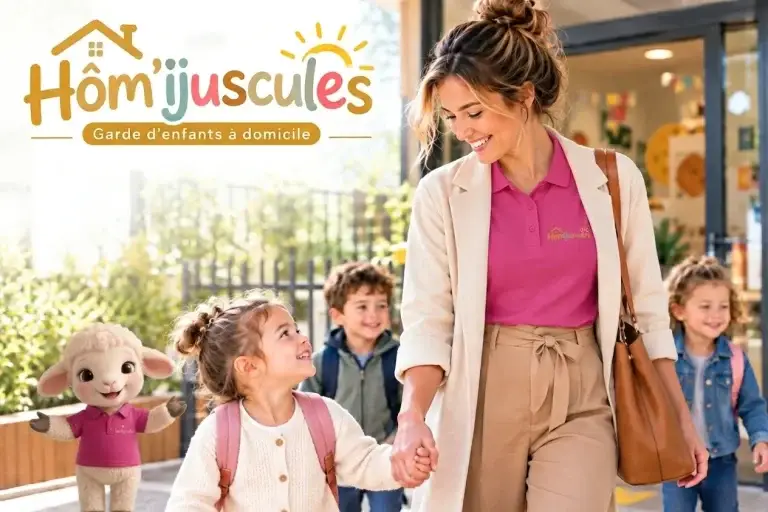Services Hom'ijuscules garde d'enfants à domicile Valenciennes - sortie d'école et accompagnement